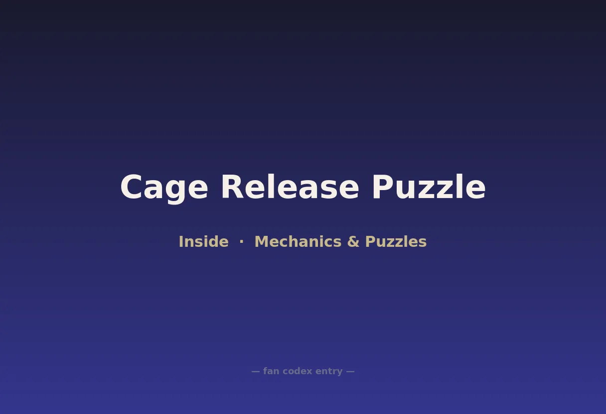 Cage Release Puzzle