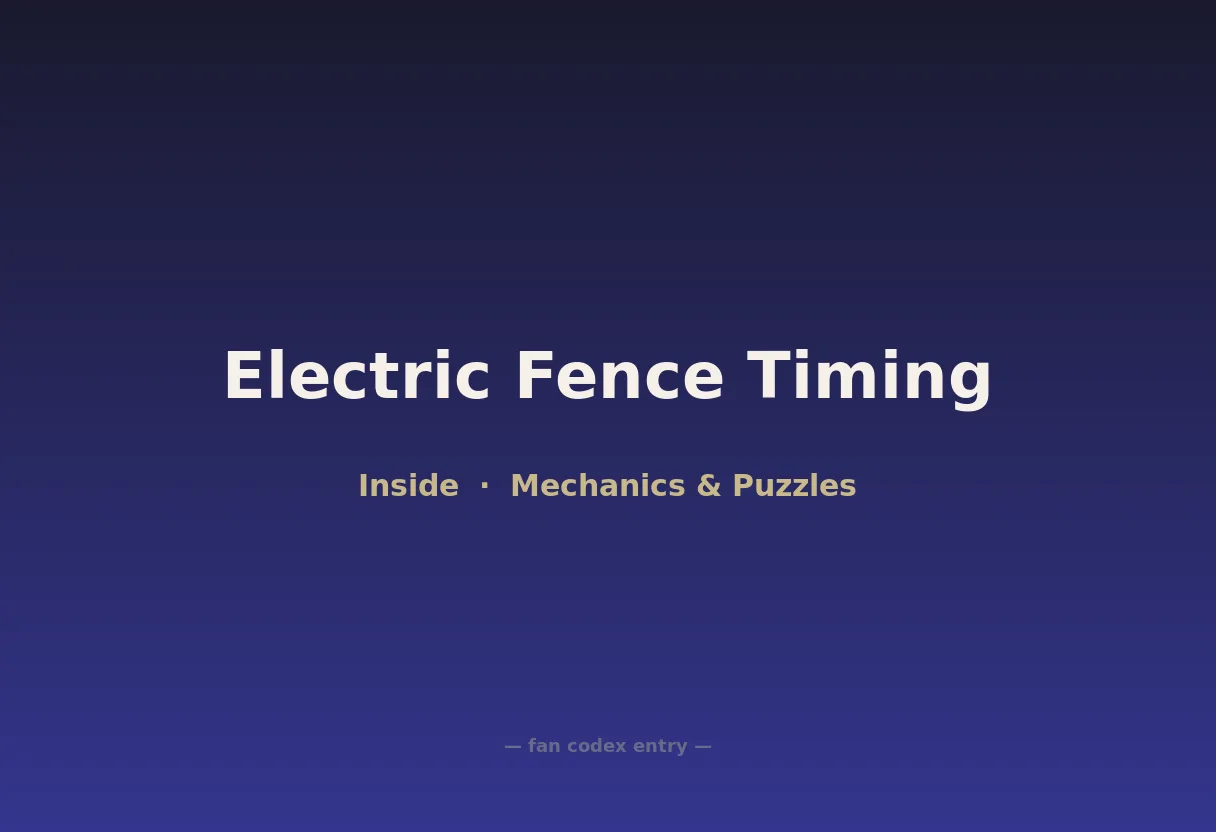 Electric Fence Timing