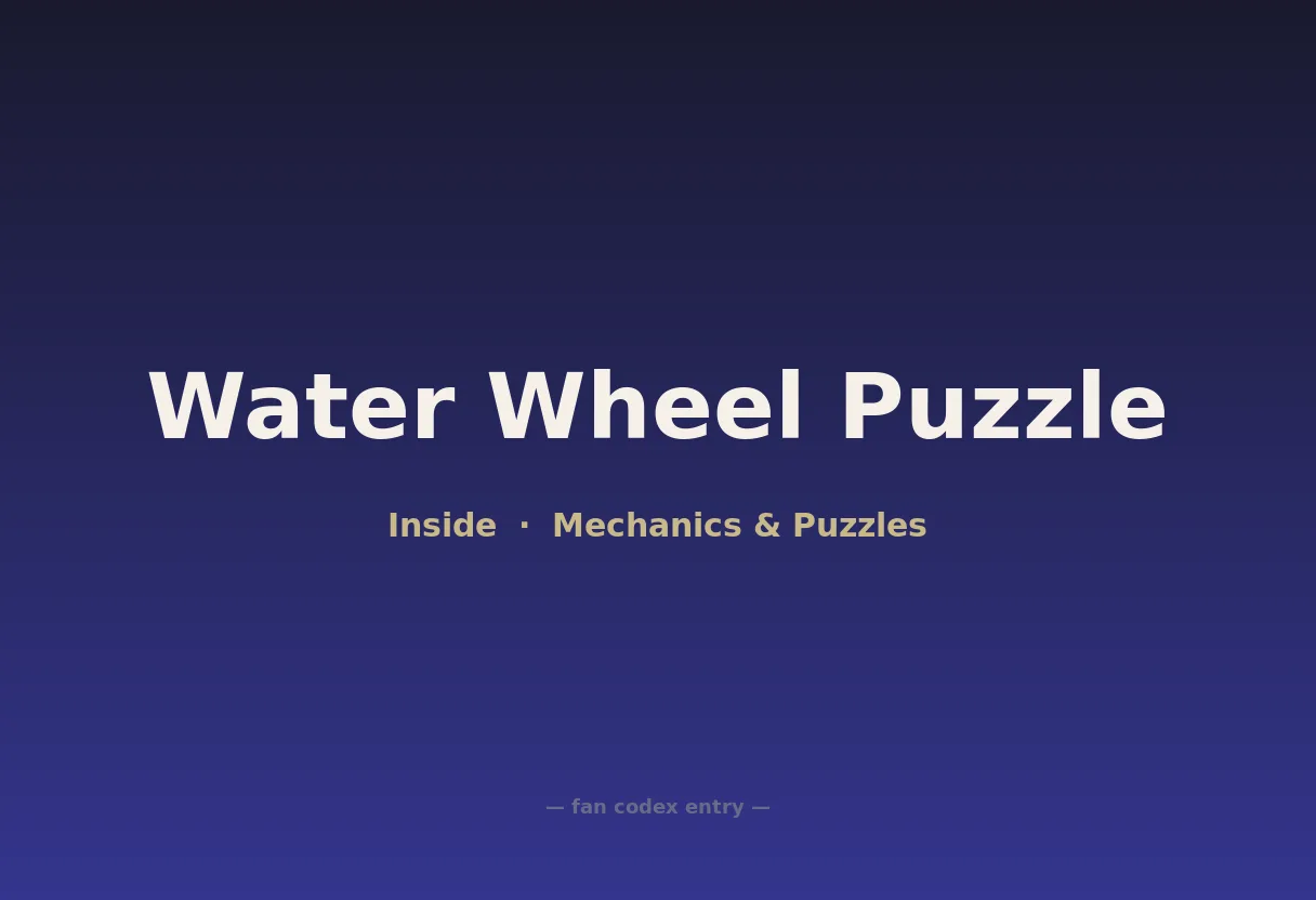 Water Wheel Puzzle
